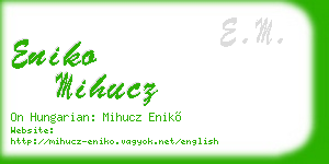 eniko mihucz business card